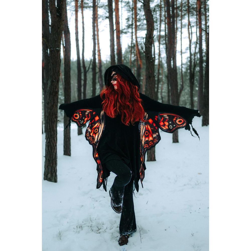 Restyle - Ignis Moth Jacke - Schwarz/Orange